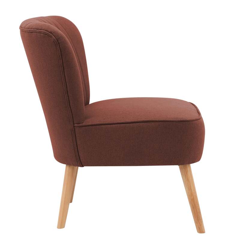Fauteuils crapaud en tissu et bois - Lot de 2 (3/6)