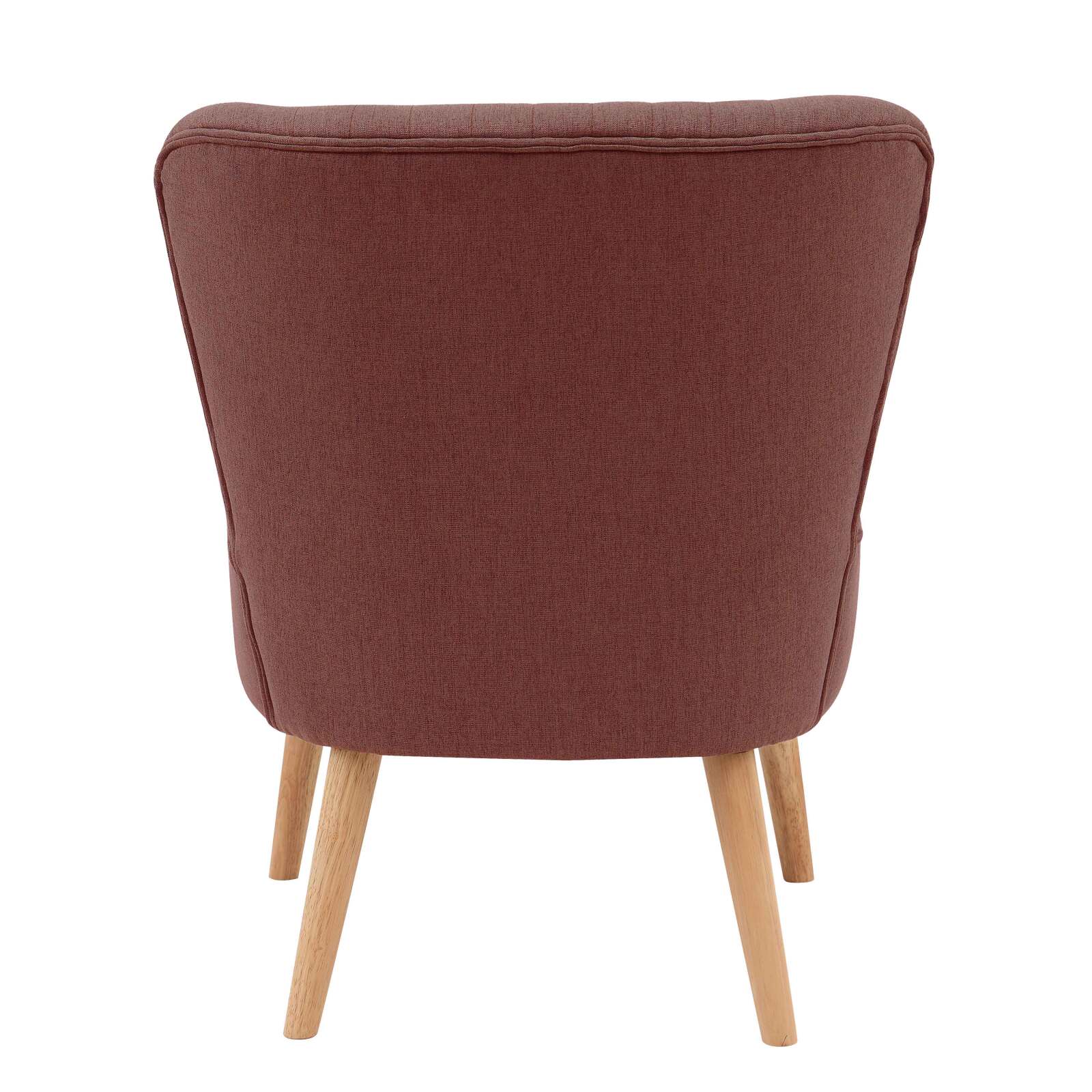 Fauteuils crapaud en tissu et bois - Lot de 2