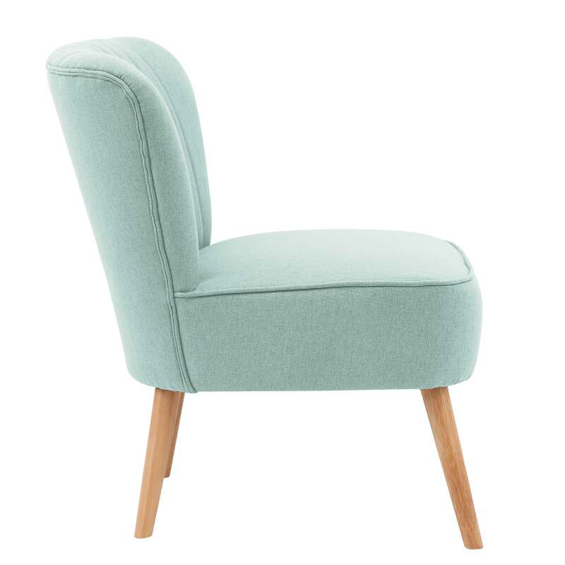 Fauteuils crapaud en tissu et bois - Lot de 2 (4/7)