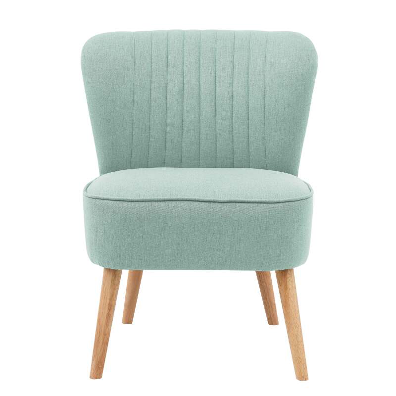 Fauteuils crapaud en tissu et bois - Lot de 2 (5/7)