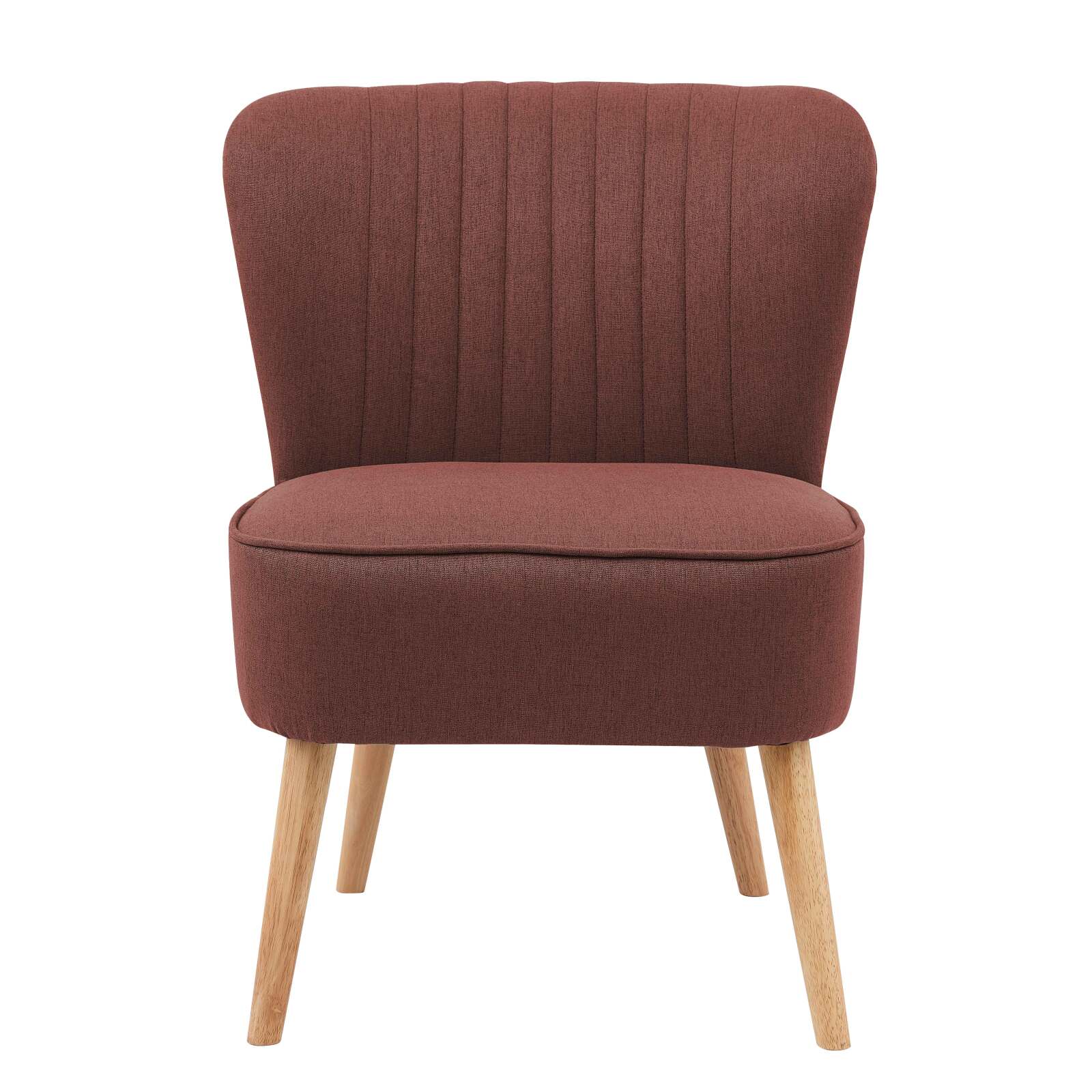 Fauteuils crapaud en tissu et bois - Lot de 2