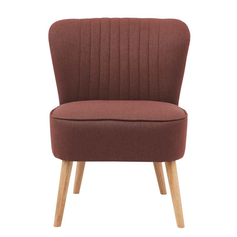 Fauteuils crapaud en tissu et bois - Lot de 2 (4/6)