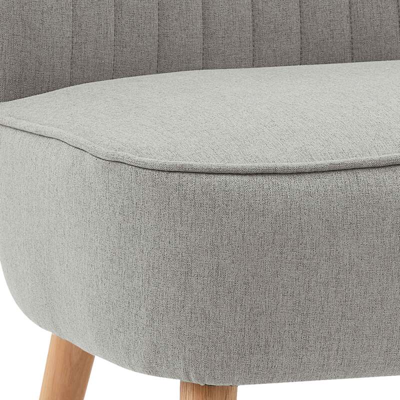 Fauteuils crapaud en tissu et bois - Lot de 2 (4/5)