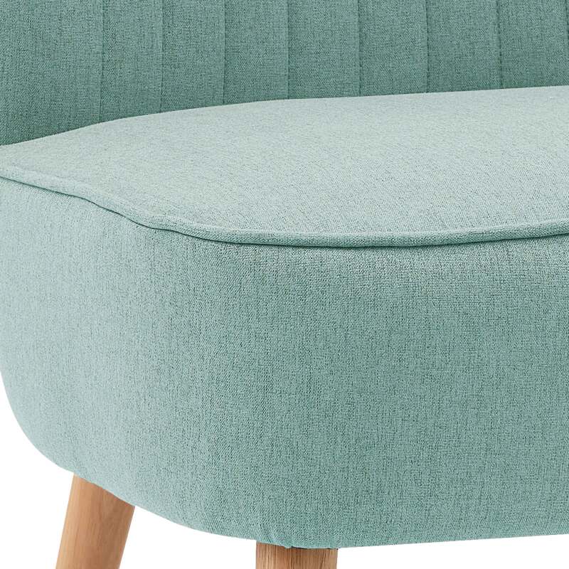 Fauteuils crapaud en tissu et bois - Lot de 2 (6/7)