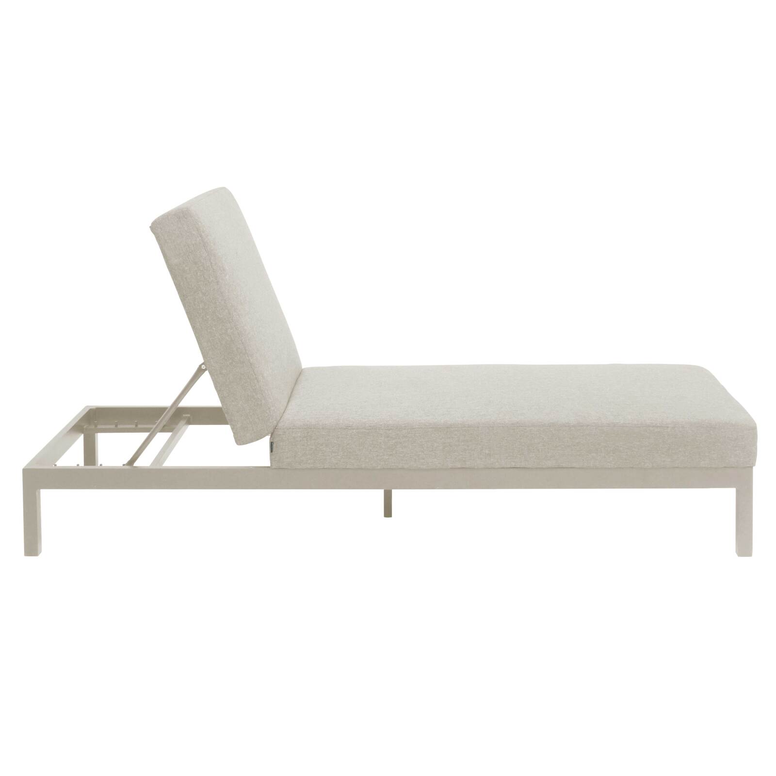 Bain de soleil aluminium inclinable 5 positions avec coussin