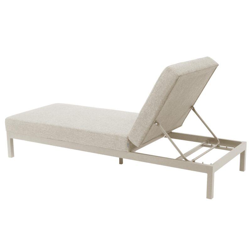 Bain de soleil aluminium inclinable 5 positions avec coussin (5/8)