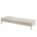 Bains de soleil aluminium inclinables 5 positions avec coussin - Lot de 2