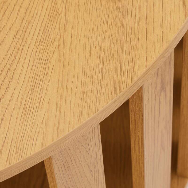 Tables basses gigognes effet bois rondes Ø50 et Ø75 cm - Par 2 (6/7)