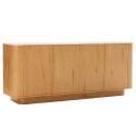 Buffet effet bois FSC® 4 portes 180 cm style scandinave