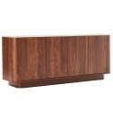 Buffet effet bois FSC® 4 portes 180 cm style scandinave