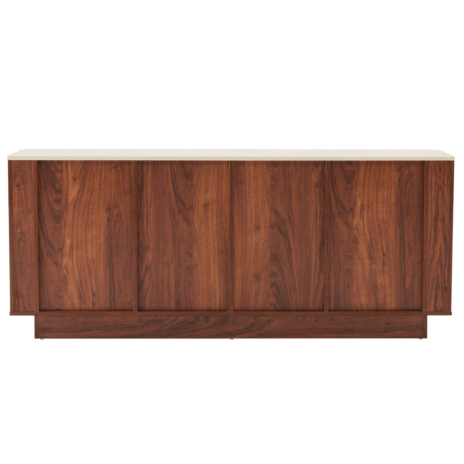 Buffet effet bois FSC® 4 portes 180 cm style scandinave