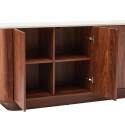 Buffet effet bois FSC® 4 portes 180 cm style scandinave