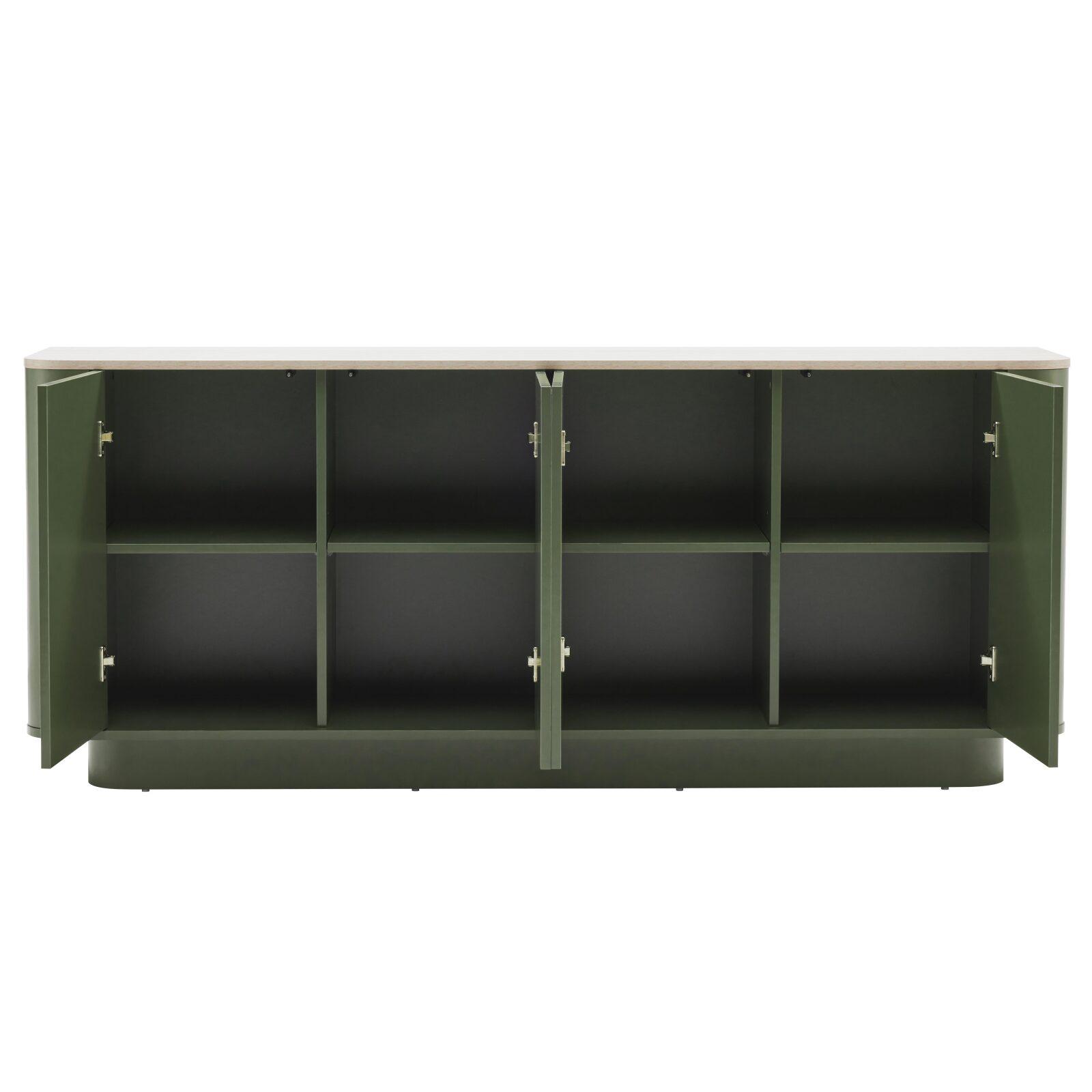 Buffet uni FSC® 4 portes 180 cm