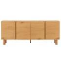 Buffet effet bois FSC® 4 portes 180 cm style scandinave 