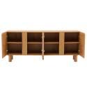 Buffet effet bois FSC® 4 portes 180 cm style scandinave 