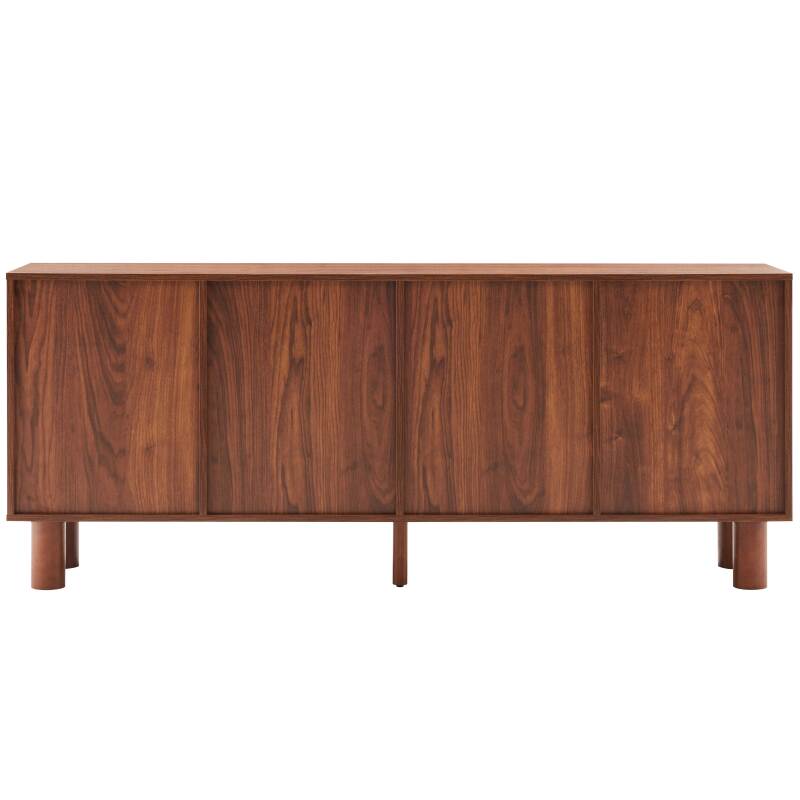 Buffet effet bois FSC® 4 portes 180 cm style scandinave  (2/7)