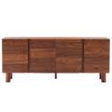 Buffet effet bois FSC® 4 portes 180 cm style scandinave 