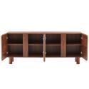 Buffet effet bois FSC® 4 portes 180 cm style scandinave 