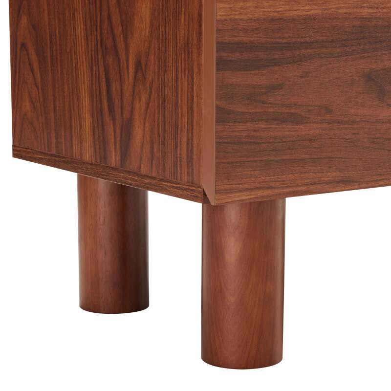 Buffet effet bois FSC® 4 portes 180 cm style scandinave  (5/7)