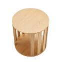 Table basse effet bois FSC® ronde Ø50 cm