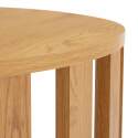 Table basse effet bois FSC® ronde Ø75 cm