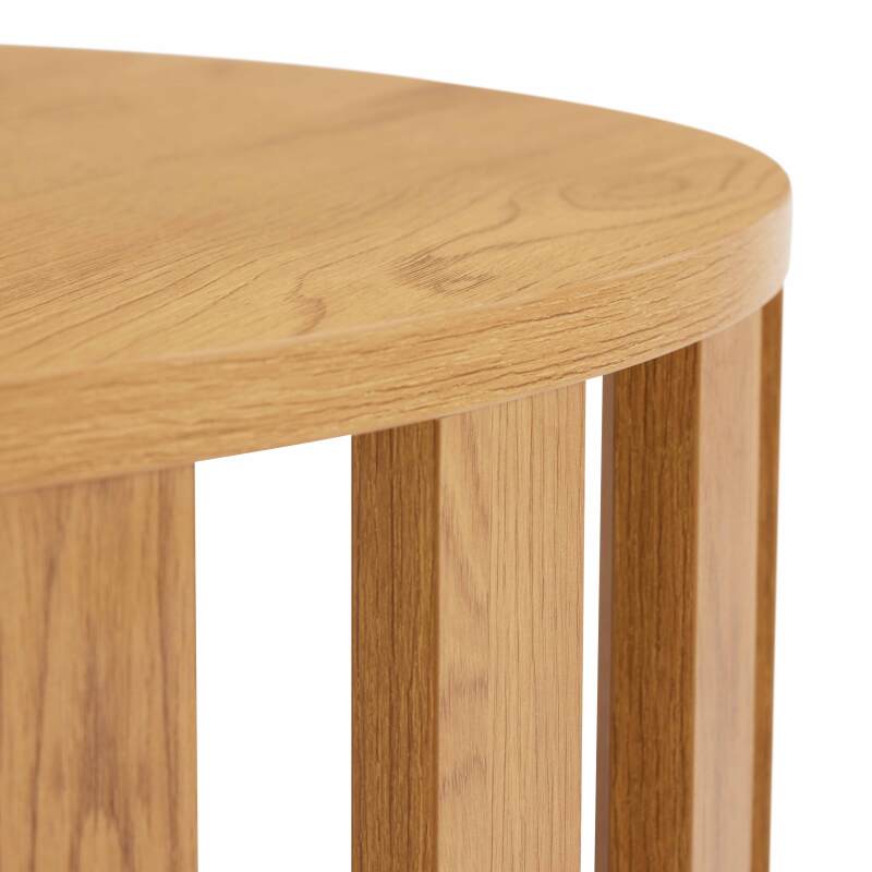Table basse effet bois FSC® ronde Ø75 cm (6/7)