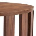 Table basse effet bois FSC® ronde Ø75 cm