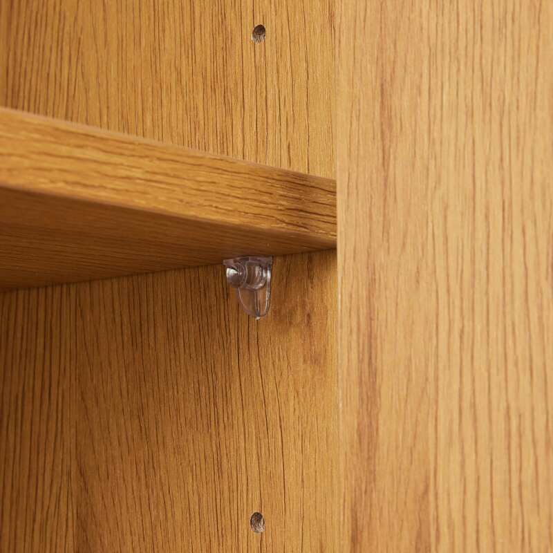 Buffet effet bois FSC® 3 portes 160 cm style scandinave  (6/8)