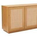 Buffet effet bois FSC® 3 portes 160 cm style scandinave 