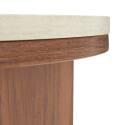 Table basse effet bois FSC® ronde Ø80 cm
