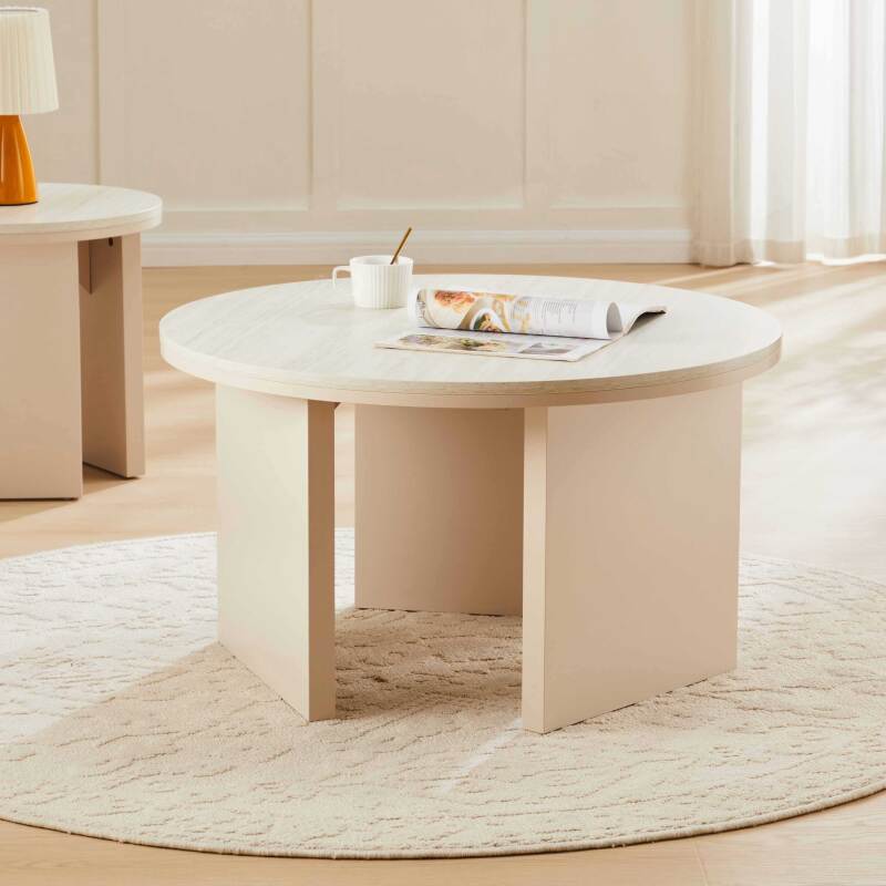 Table basse FSC® ronde Ø80 cm - Ambiance