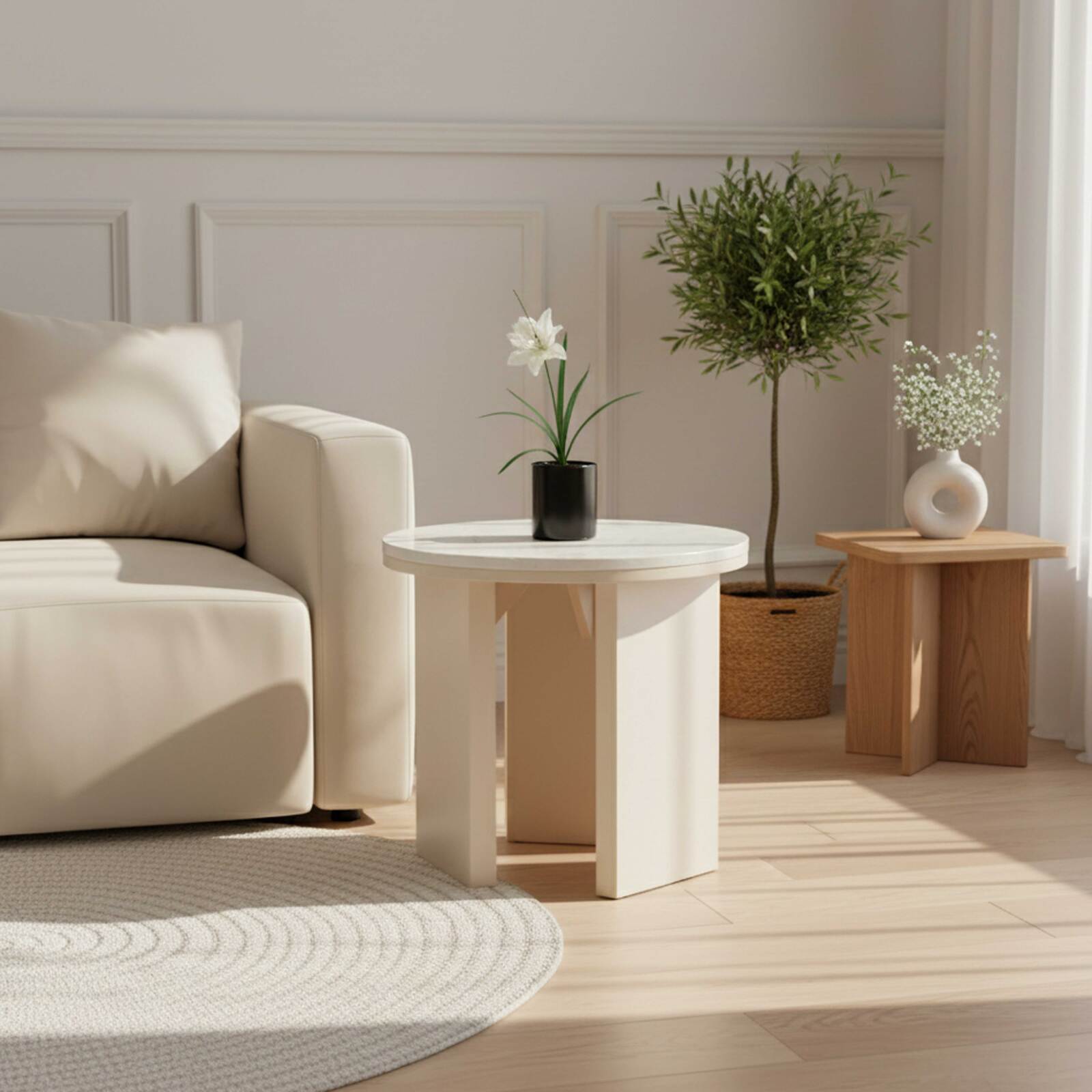 Table basse FSC® ronde Ø50 cm