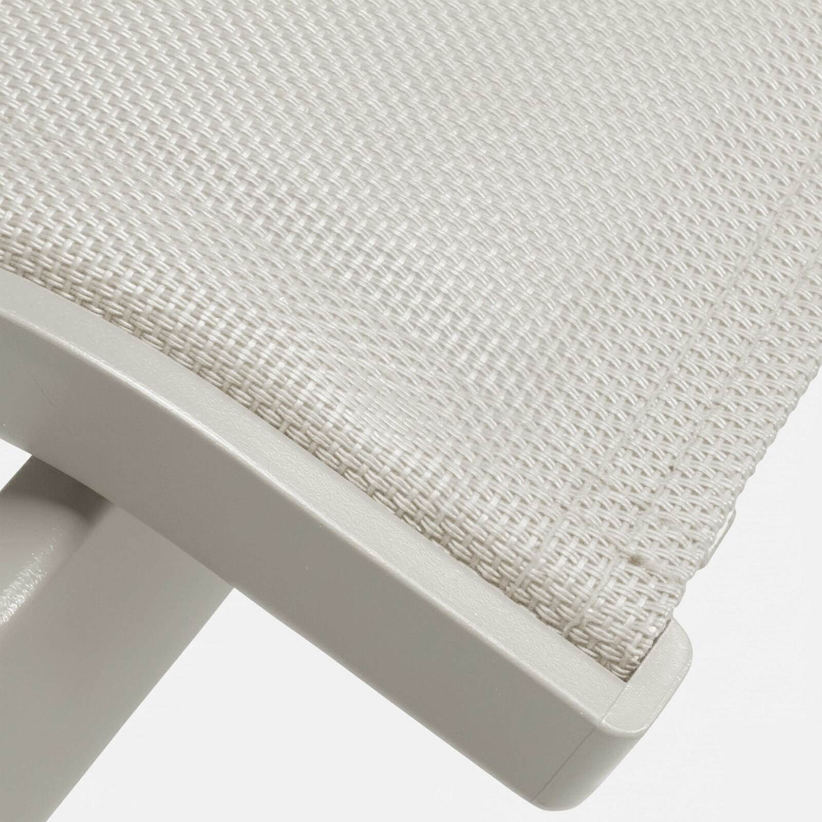 Chaises de jardin en aluminium et textilène avec accoudoirs - Lot de 2