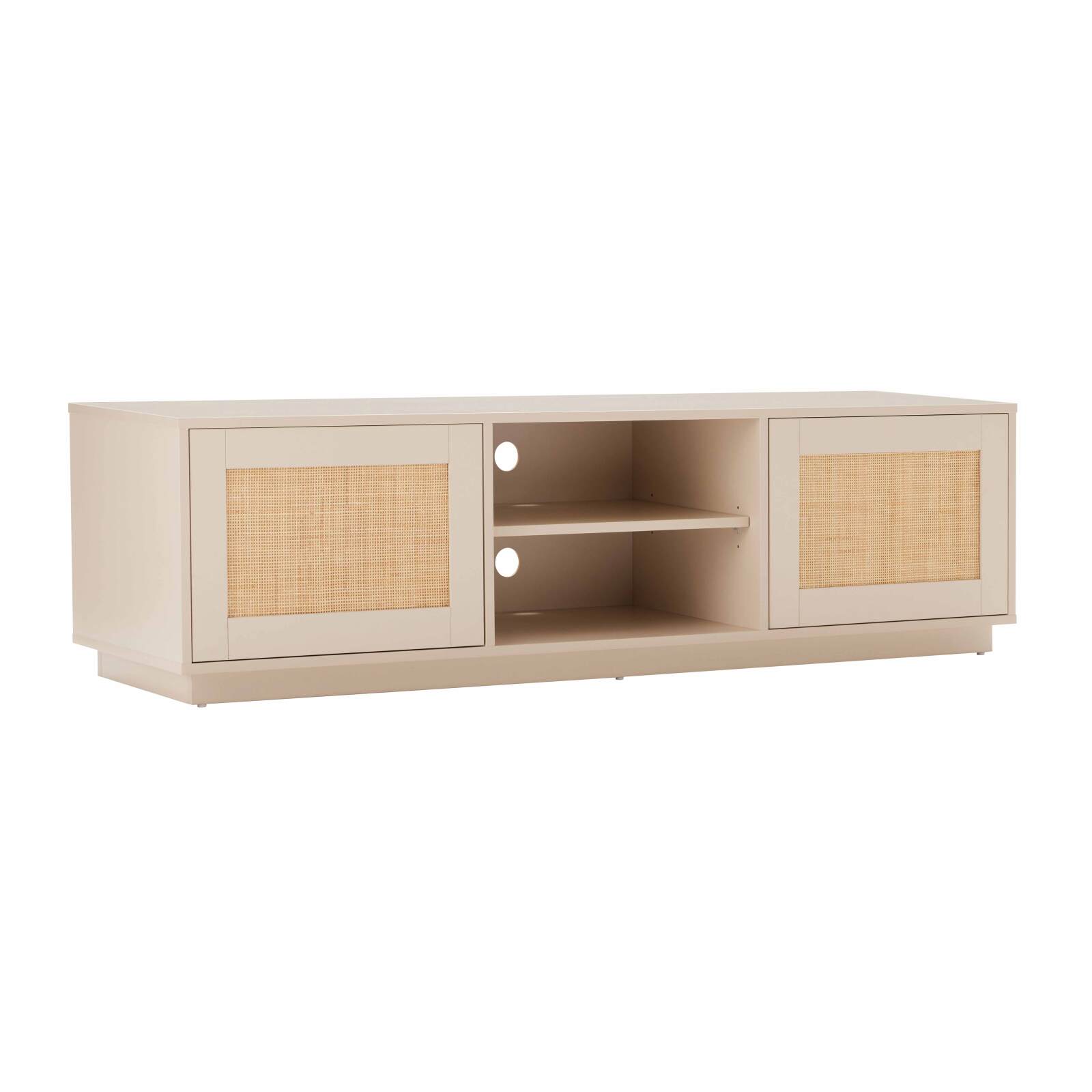Meuble TV effet bois FSC® 160 cm style bohème