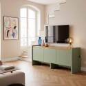 Meuble TV coloré 120 cm rétro