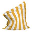 Pouf rayé XL coussin imperméable 140x120 cm
