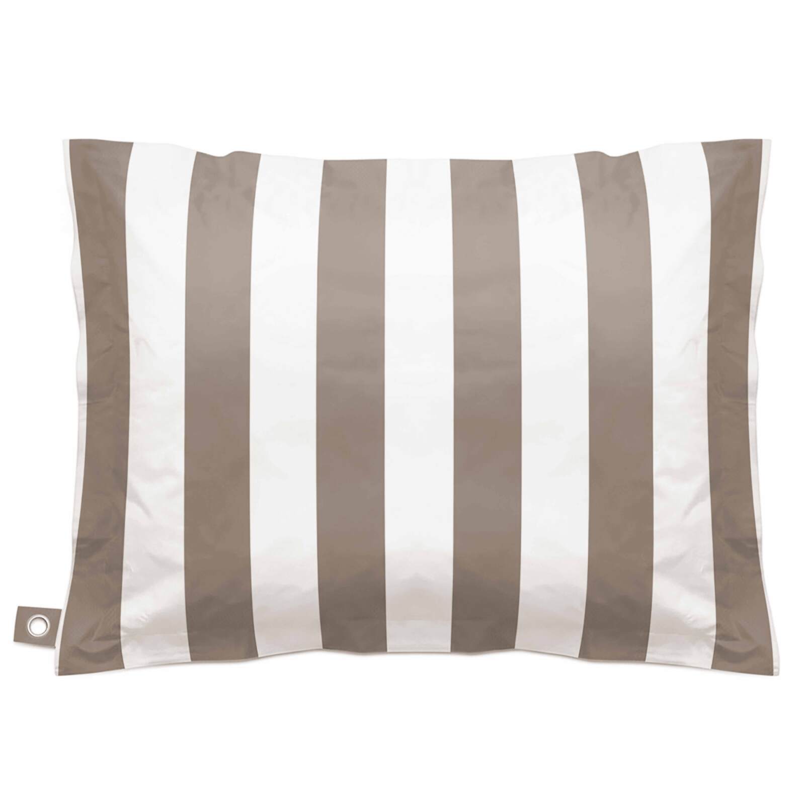 Pouf rayé XXL imperméable coussin géant 140x120 cm