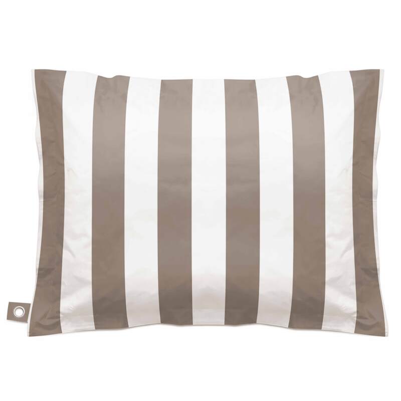 Pouf rayé XXL imperméable coussin géant 140x120 cm (2/3)