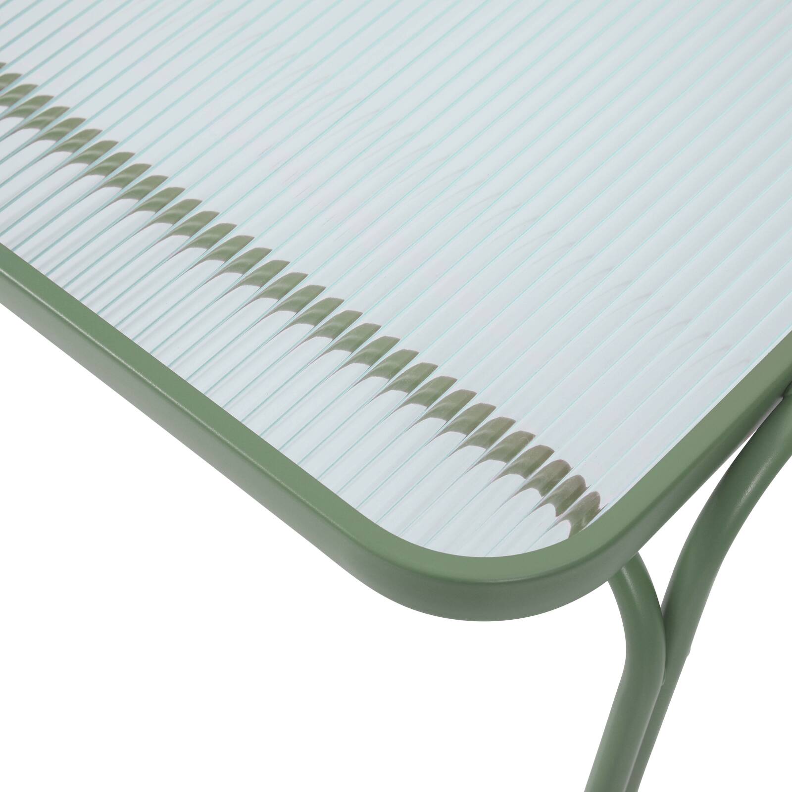 Salon de jardin en métal et verre trempé 4 places 