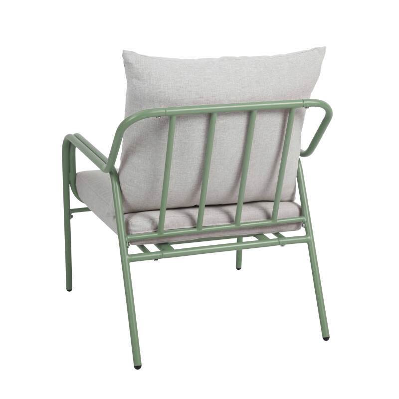 Salon de jardin en métal et verre trempé 4 places  (5/8)