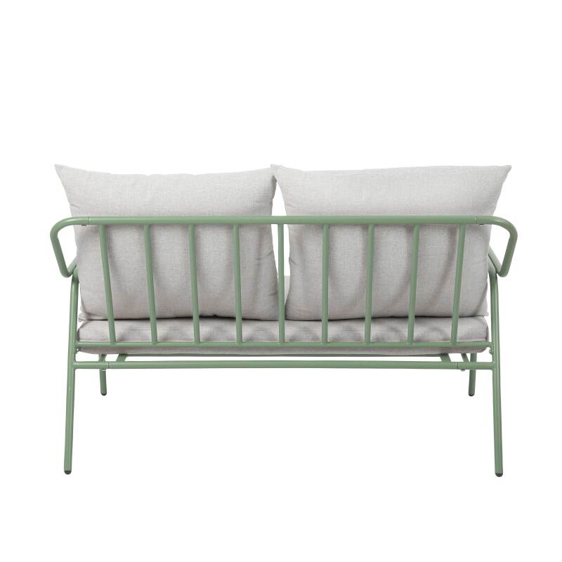 Salon de jardin en métal et verre trempé 4 places  (3/8)