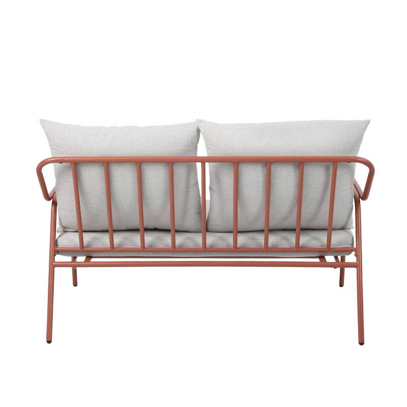 Salon de jardin en métal et verre trempé 4 places  (3/8)