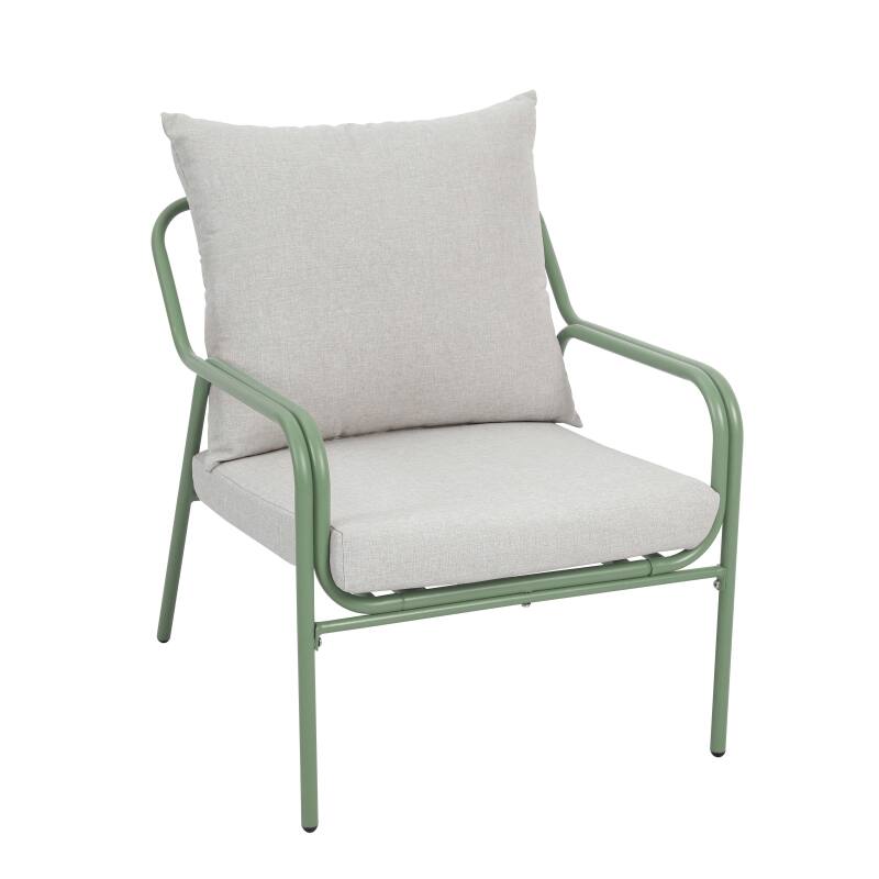 Salon de jardin en métal et verre trempé 4 places  (4/8)