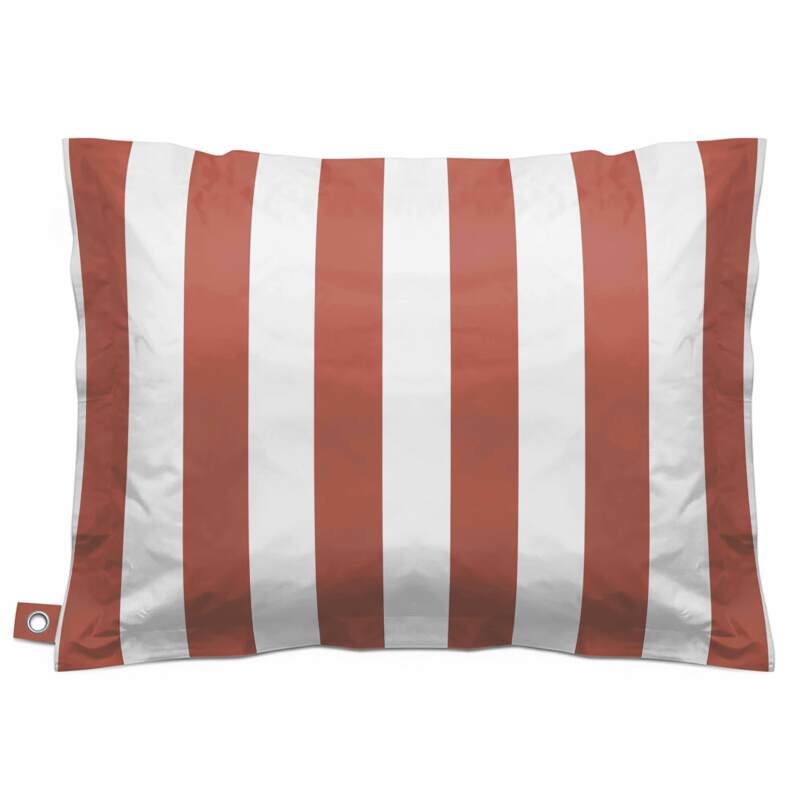 Housse vide pouf rayé XL imperméable 140x120 cm