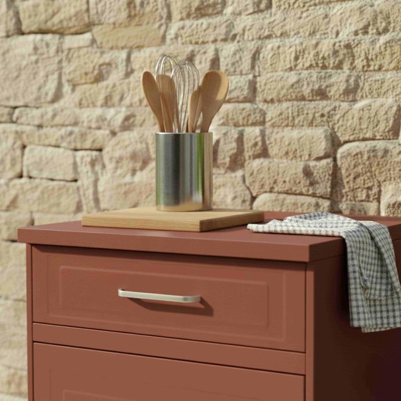 Cuisine extérieure en métal avec four à pizza et rangements - 3 modules (5/7)