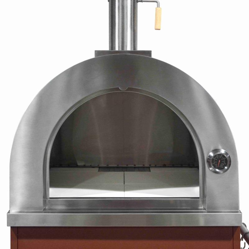 Cuisine extérieure en métal avec four à pizza et rangements - 4 modules (3/6)