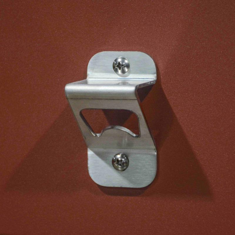 Cuisine extérieure en métal d'angle avec évier, barbecue et rangements - 4 modules (2/7)