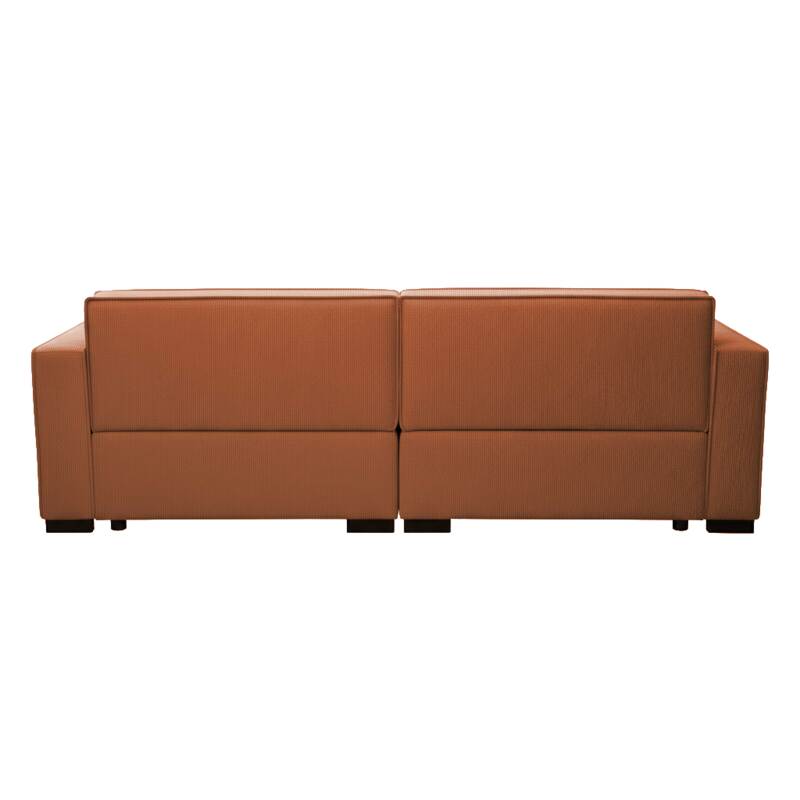 Canapé 3 places en velours côtelé avec coussins (5/9)