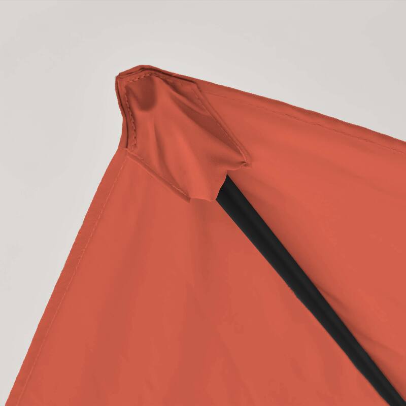 Parasol déporté 4x3 m rectangulaire inclinable et rotatif 360° (6/7)