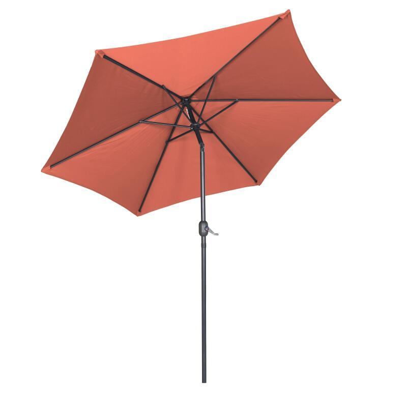 Parasol droit inclinable à manivelle Ø3 m